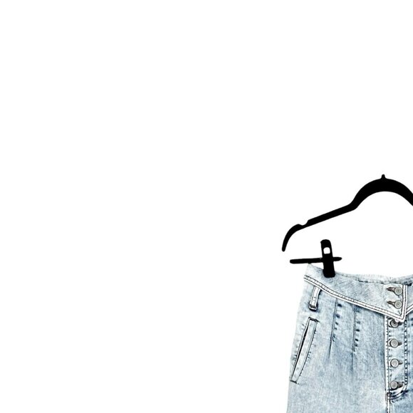 Express Foldover Waist Super High Rise Ankle Jeans - Picture 4 of 6